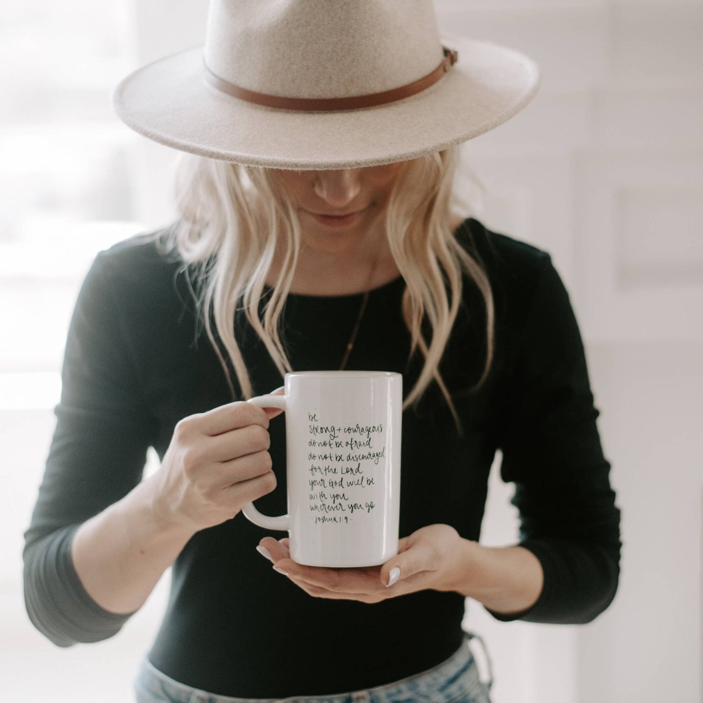 Be Strong and Courageous Coffee Mug 16oz