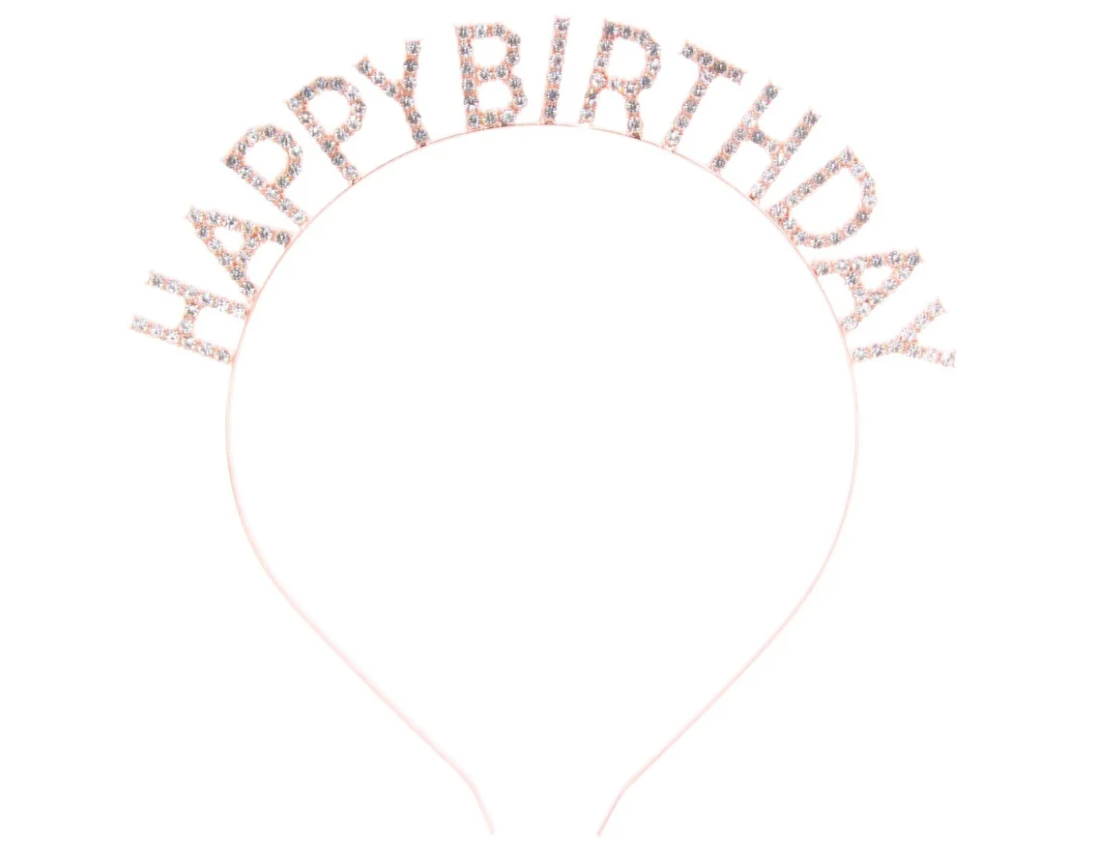 Happy Birthday Rhinestone Headband - Bella Rosa Boutique