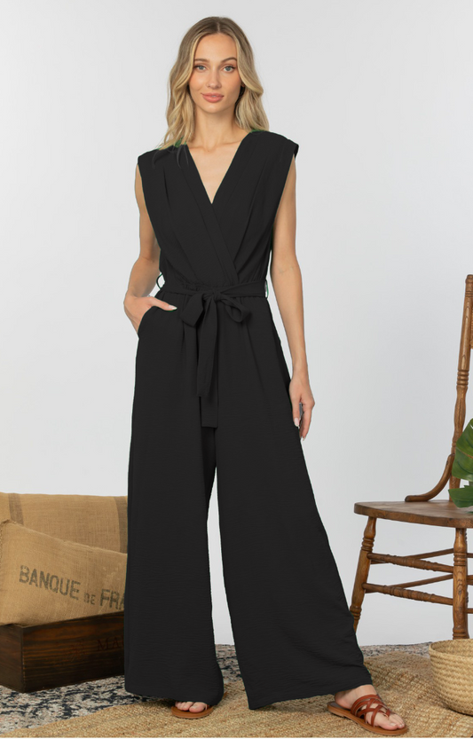 Kimono Wide Leg Jumpsuit - Bella Rosa Boutique