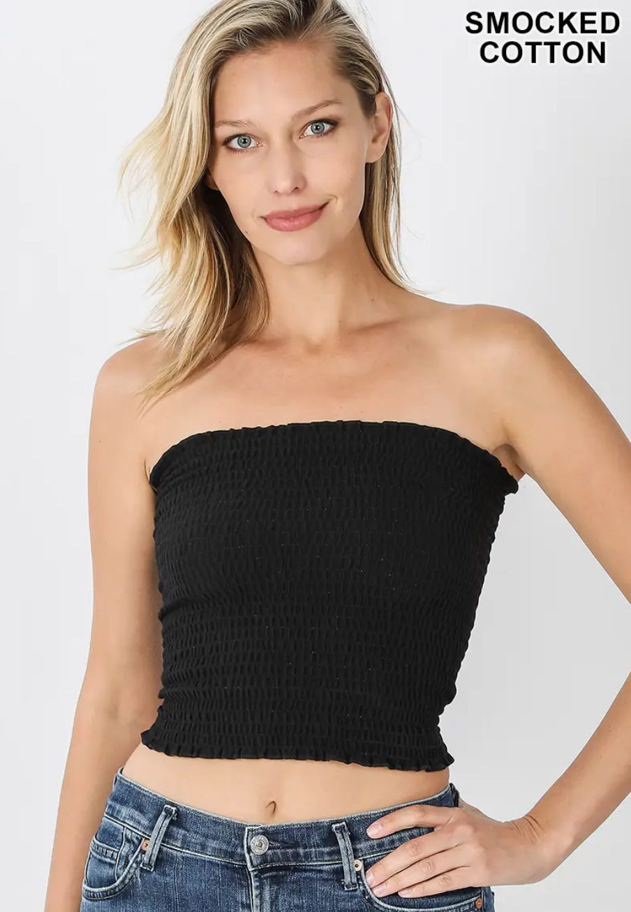 Smocked Tube Top - Bella Rosa Boutique