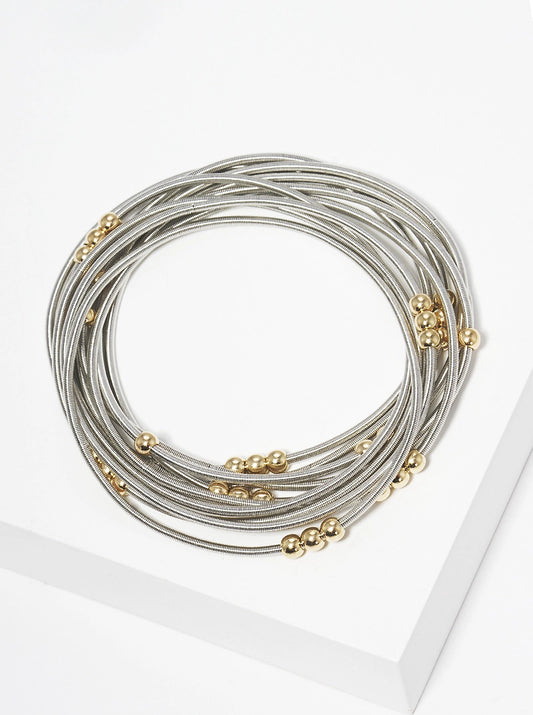 Ball Bead Spring Wire Bracelet