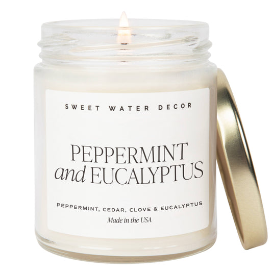 Peppermint and Eucalyptus 9oz Candle