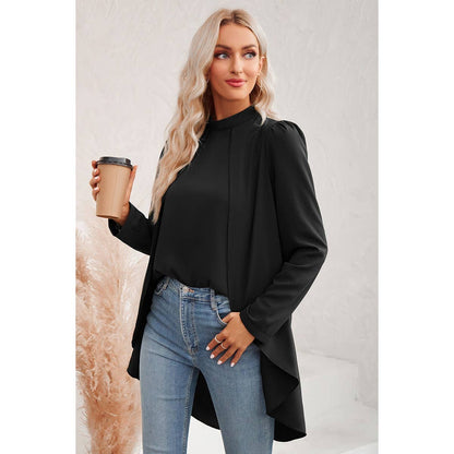 Hi Low Solid Loose Fit Top