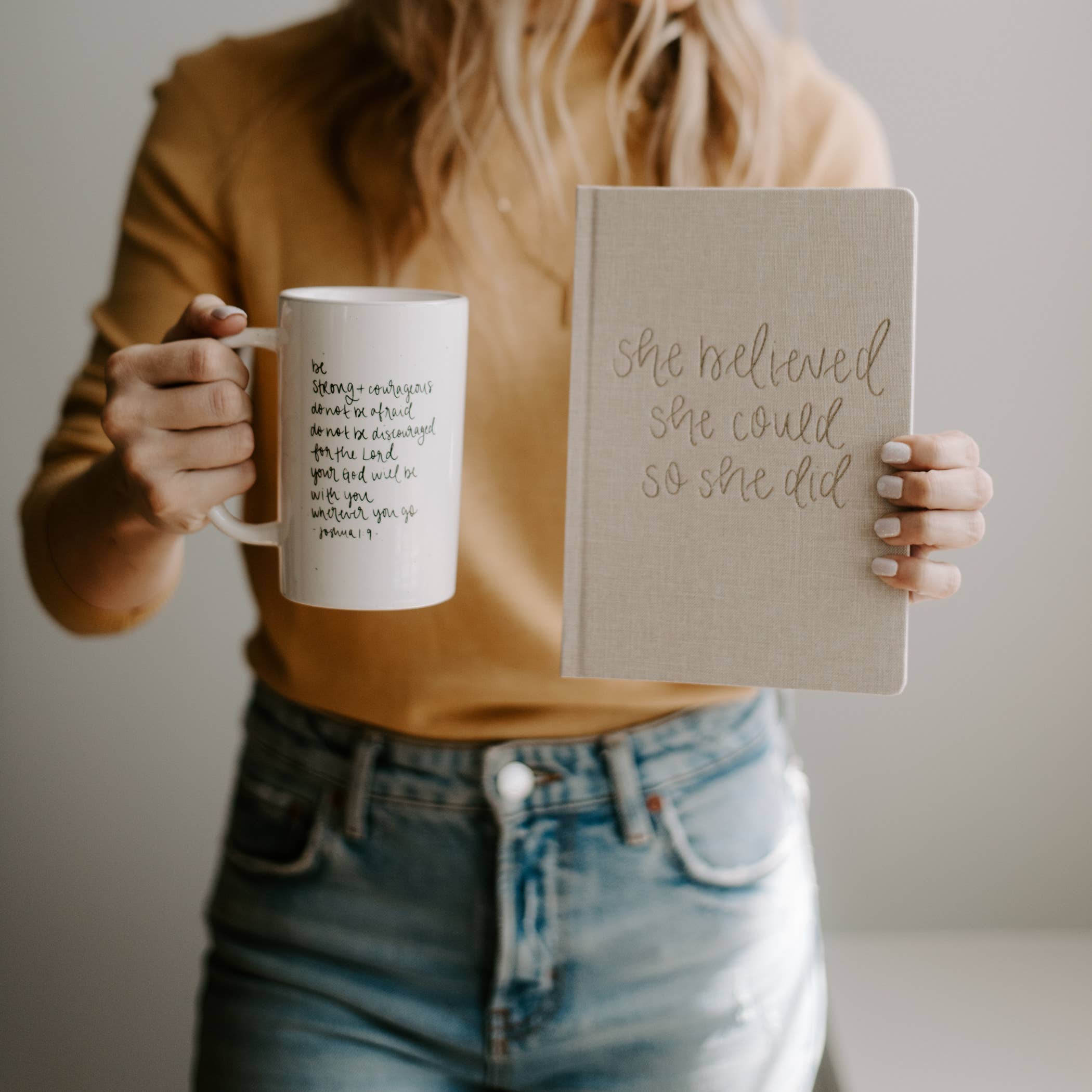 Be Strong and Courageous Coffee Mug 16oz