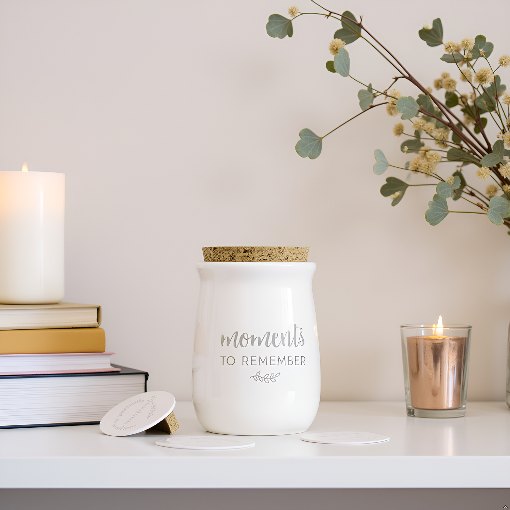 Gratitude Jar Set – Ceramic Jar + 50 Gratitude Cards