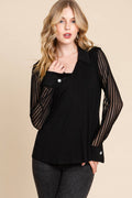 V-Neck Solid Top