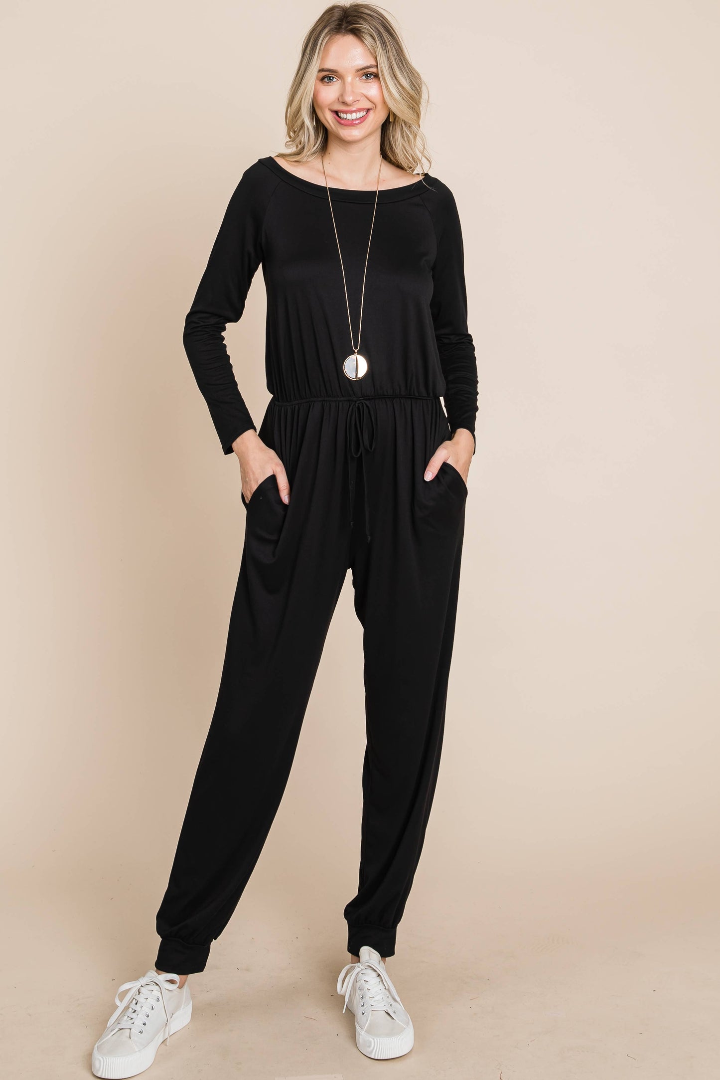 Off Shoulder Casual Jumpsuit