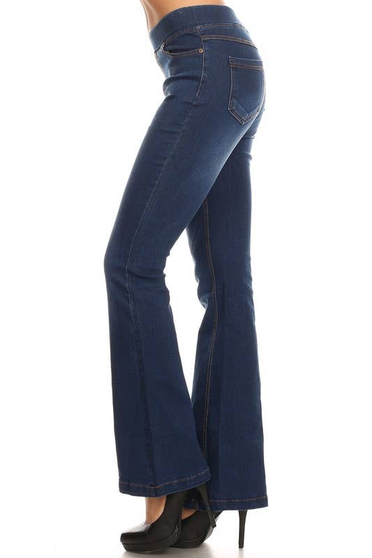 Flare Pull Up Jeans