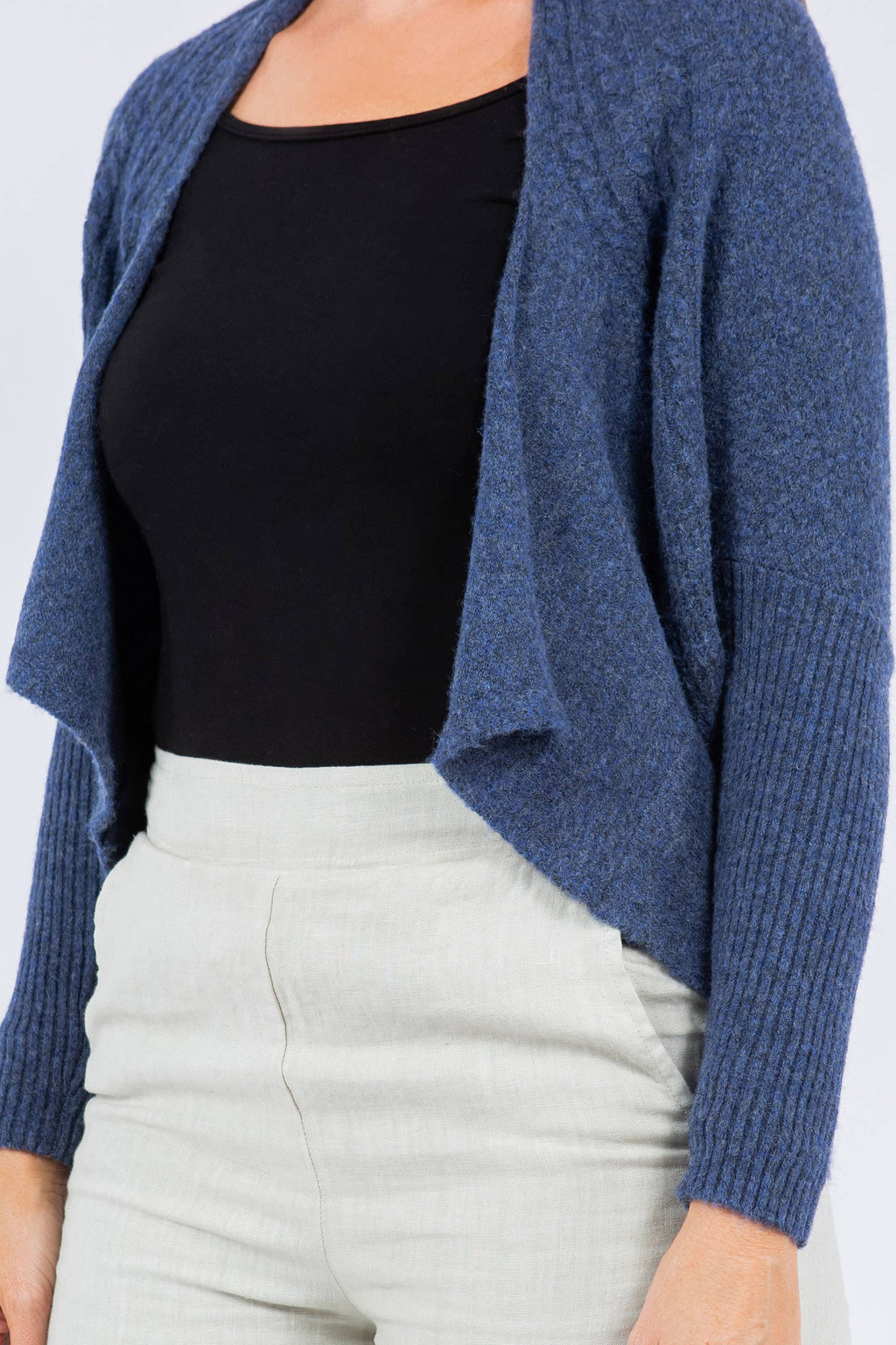 2-in-1 Open Front Cardigan