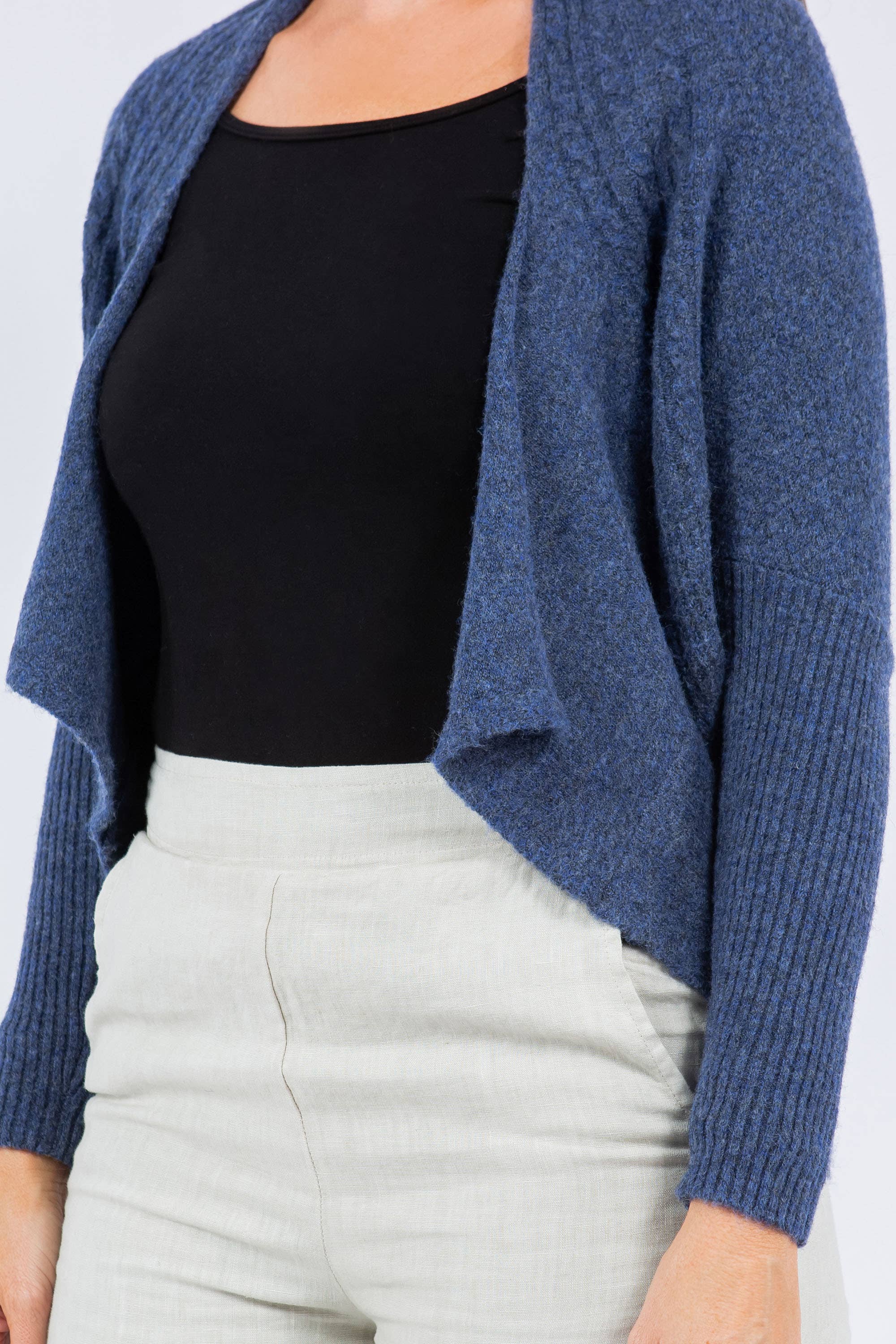 2-in-1 Open Front Cardigan