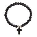 Cross Bracelet - Faux Stone