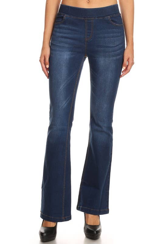 Flare Pull Up Jeans