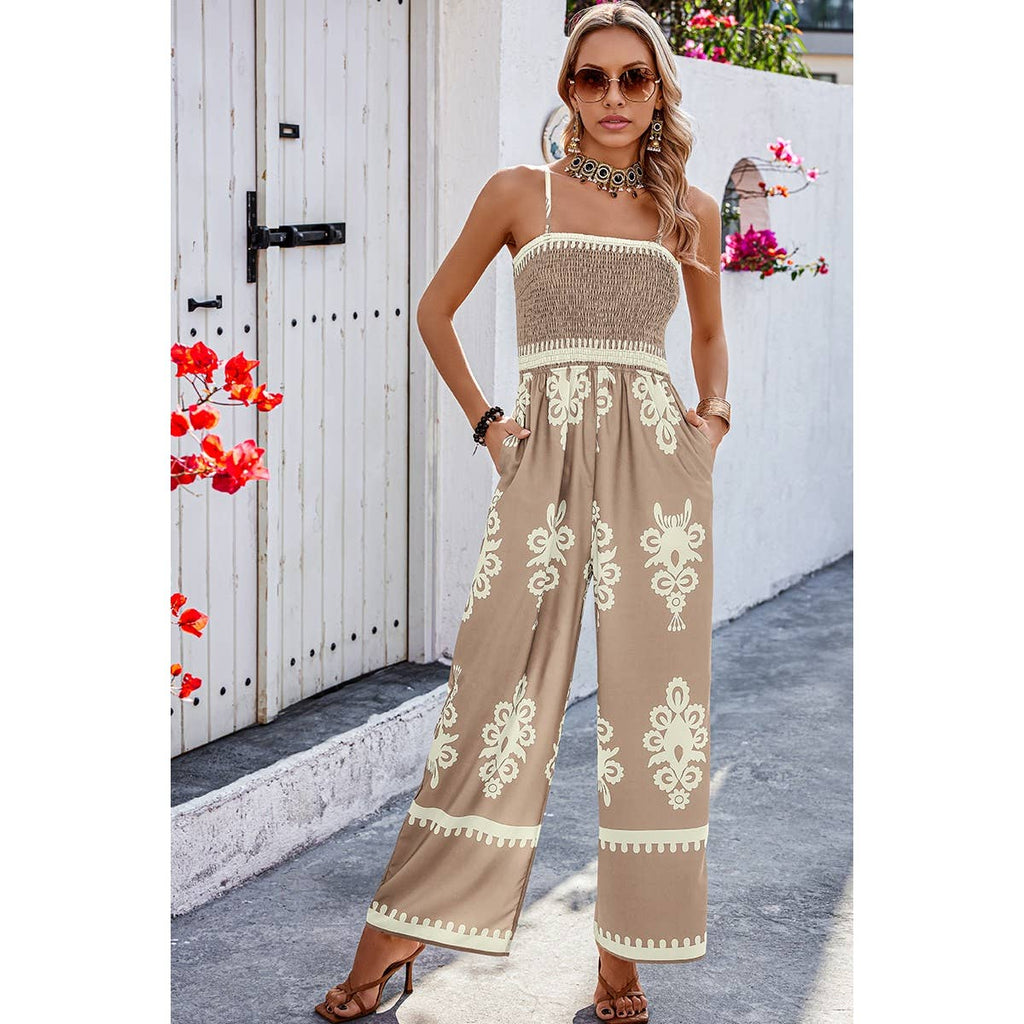 Off Shoulder High Waist Jumpsuit