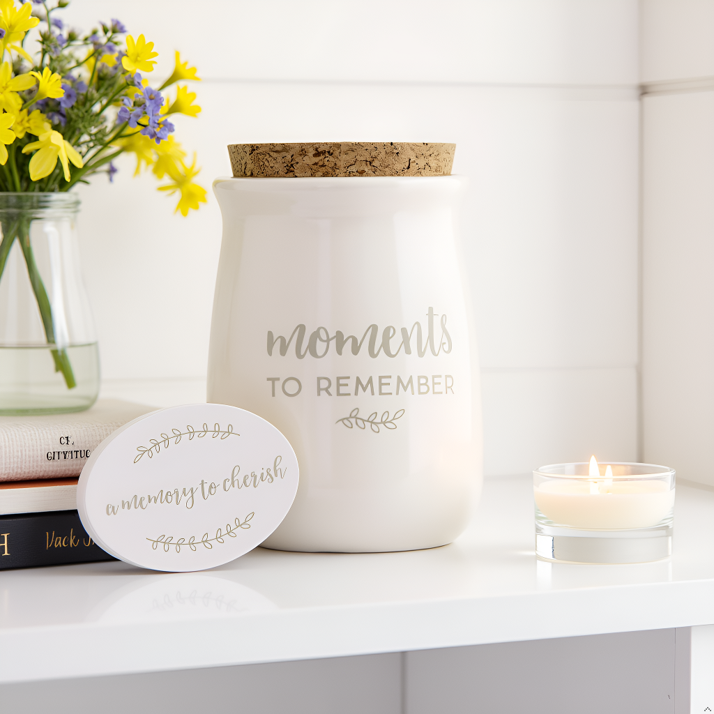 Gratitude Jar Set – Ceramic Jar + 50 Gratitude Cards