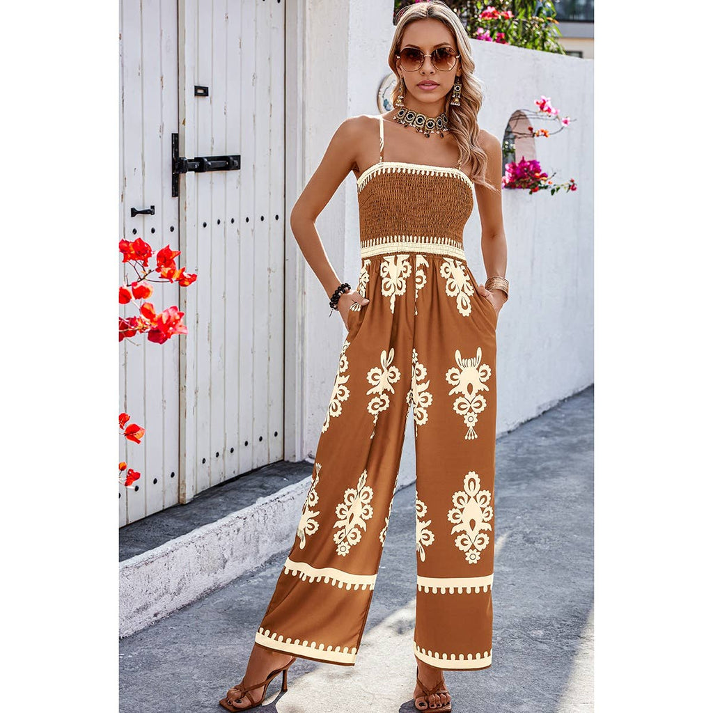 Off Shoulder High Waist Jumpsuit