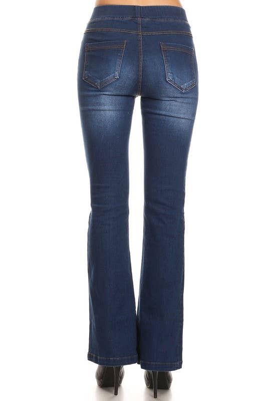Flare Pull Up Jeans