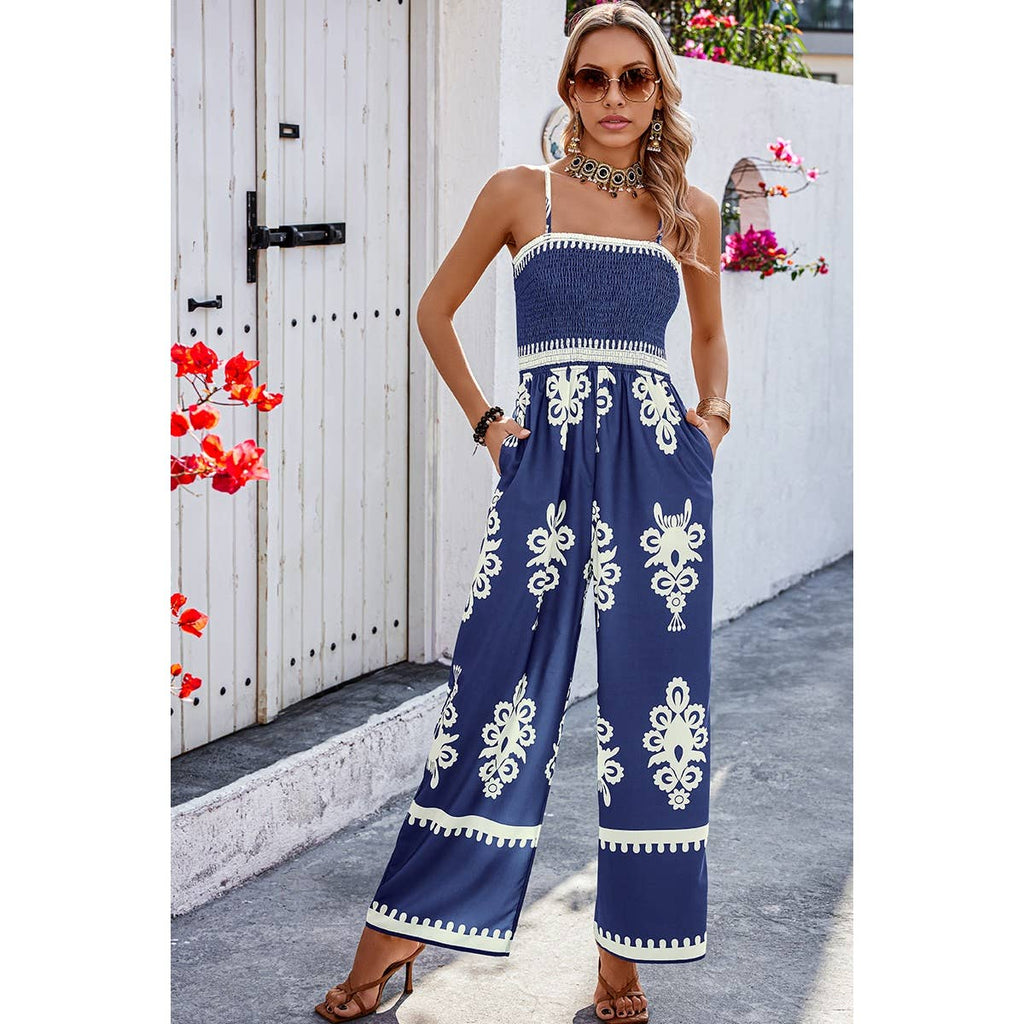 Off Shoulder High Waist Jumpsuit
