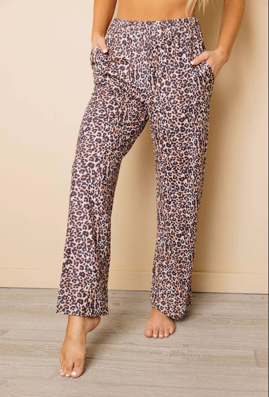 Leopard Print Lounge Set - Bella Rosa Boutique