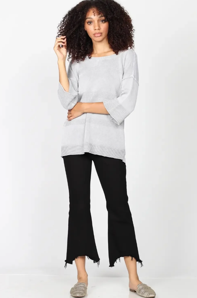 Parker Ribbed Knit Tunic - Bella Rosa Boutique