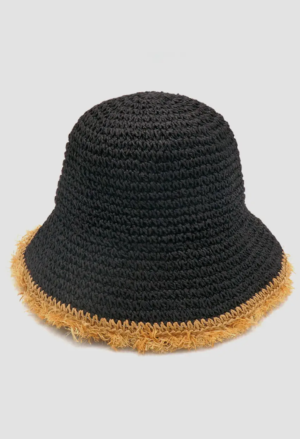 Crotchet Frayed Bucket Hat - Bella Rosa Boutique