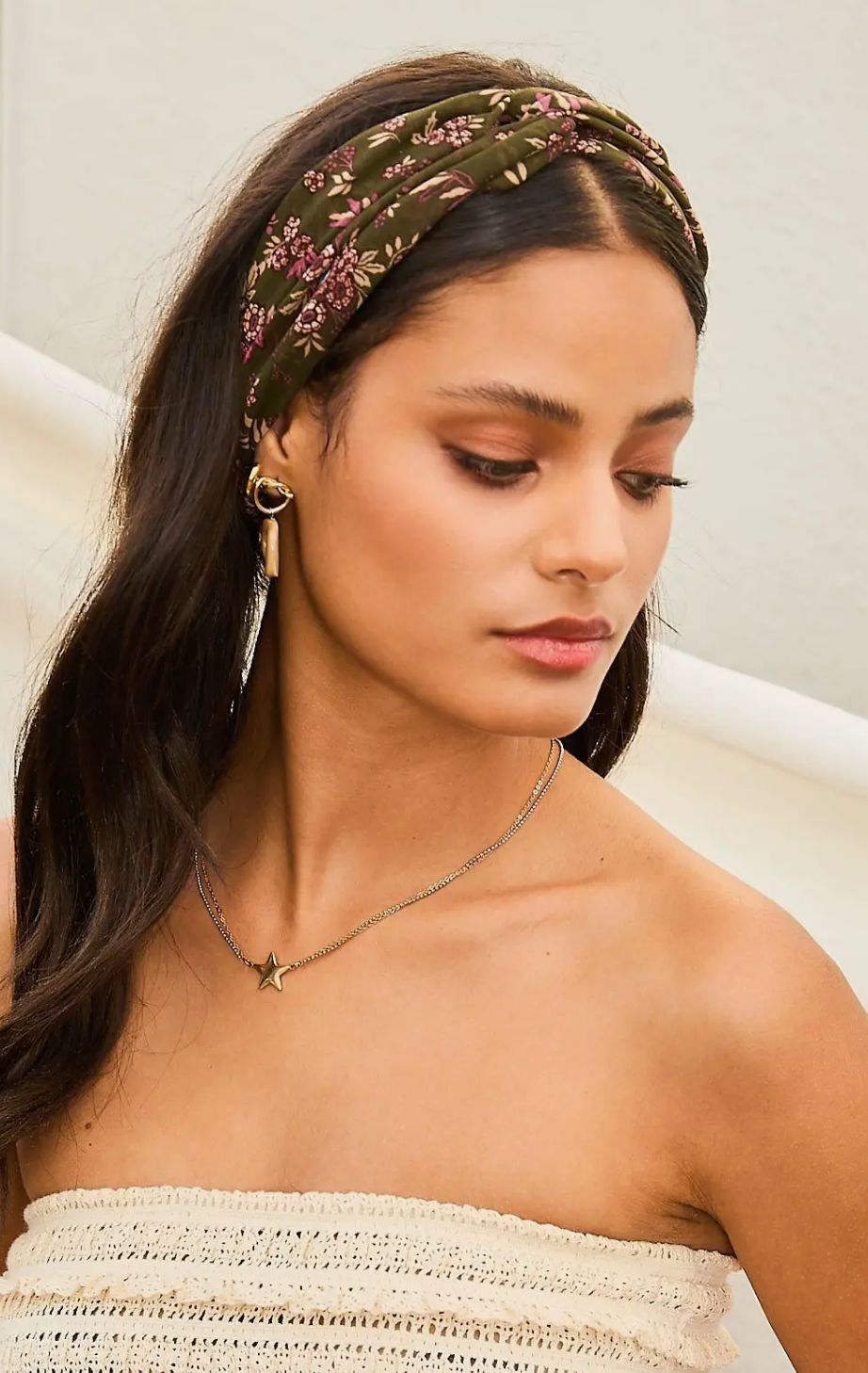 Floral Print Hairband - Bella Rosa Boutique