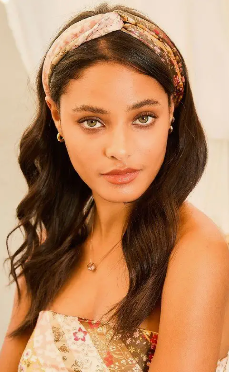 Floral Print Satin Hairband - Bella Rosa Boutique