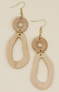 Natural Wood Cut-Out Earrings - Bella Rosa Boutique