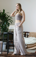 Wide Leg Patch Pocket Pants - Bella Rosa Boutique