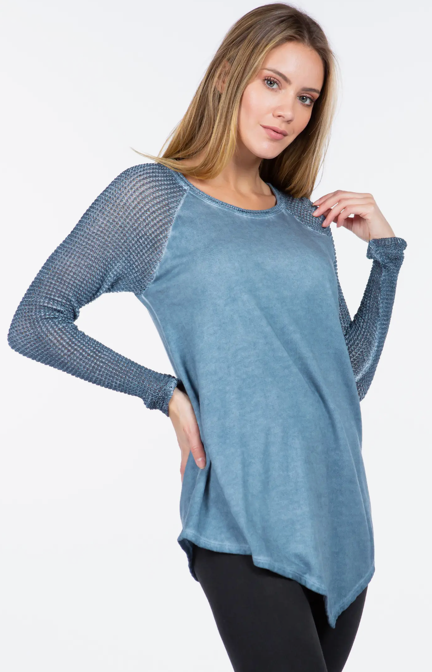 R. Rena Asymmetrical Hem Tunic