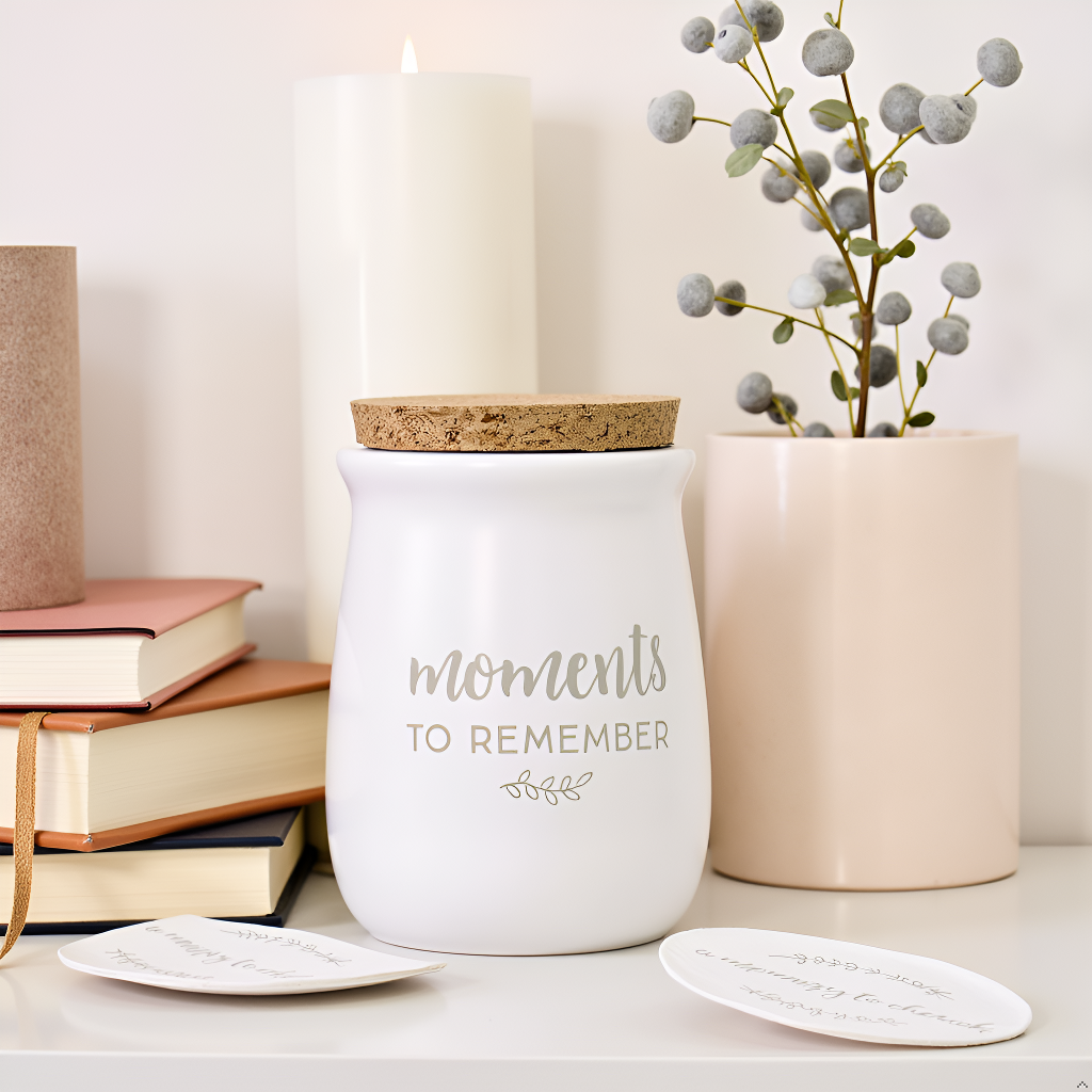 Gratitude Jar Set – Ceramic Jar + 50 Gratitude Cards