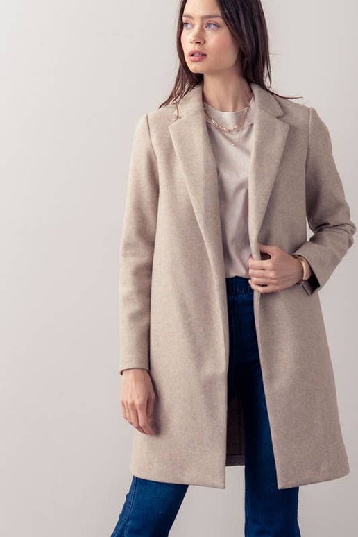 Basic Knit Coat
