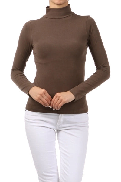 M. Rena Mock Neck Long Sleeve Top