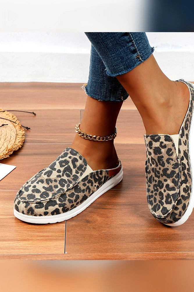 Leopard Print Canvas Shoes