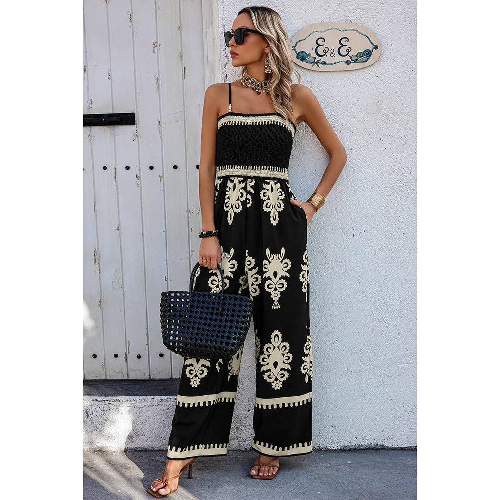 Off Shoulder High Waist Jumpsuit