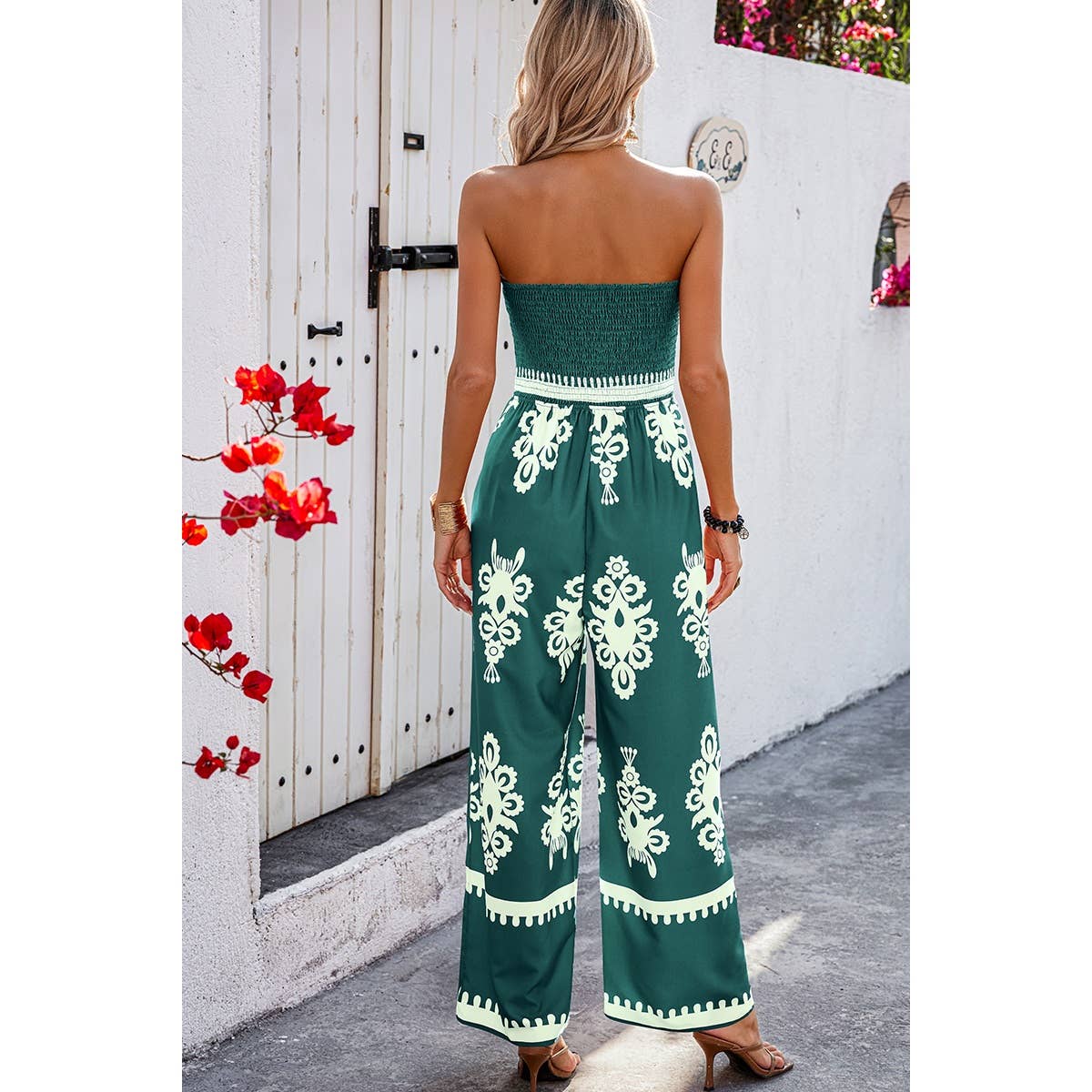 Off Shoulder High Waist Jumpsuit