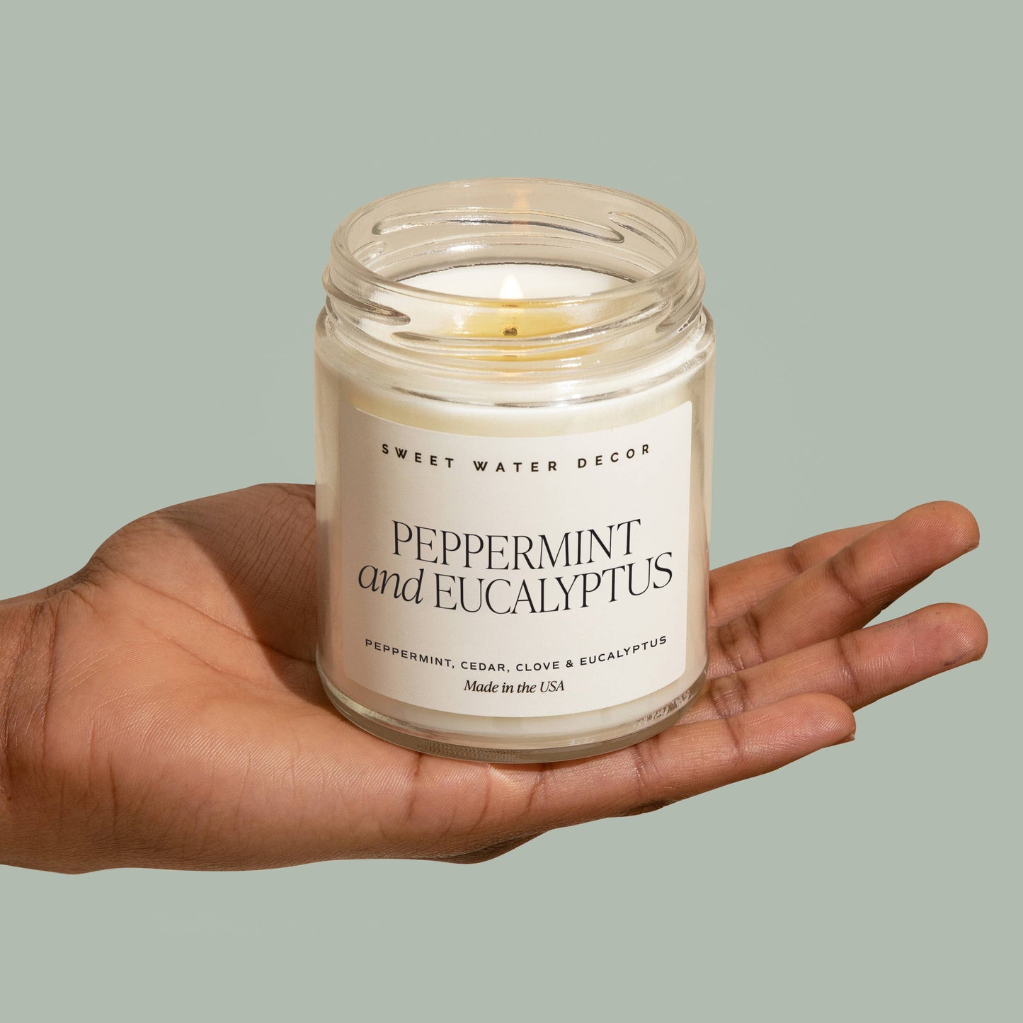 Peppermint and Eucalyptus 9oz Candle