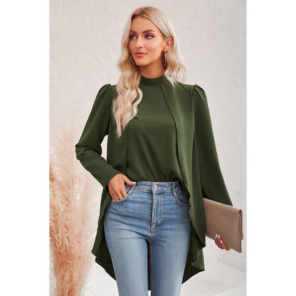 Hi Low Solid Loose Fit Top