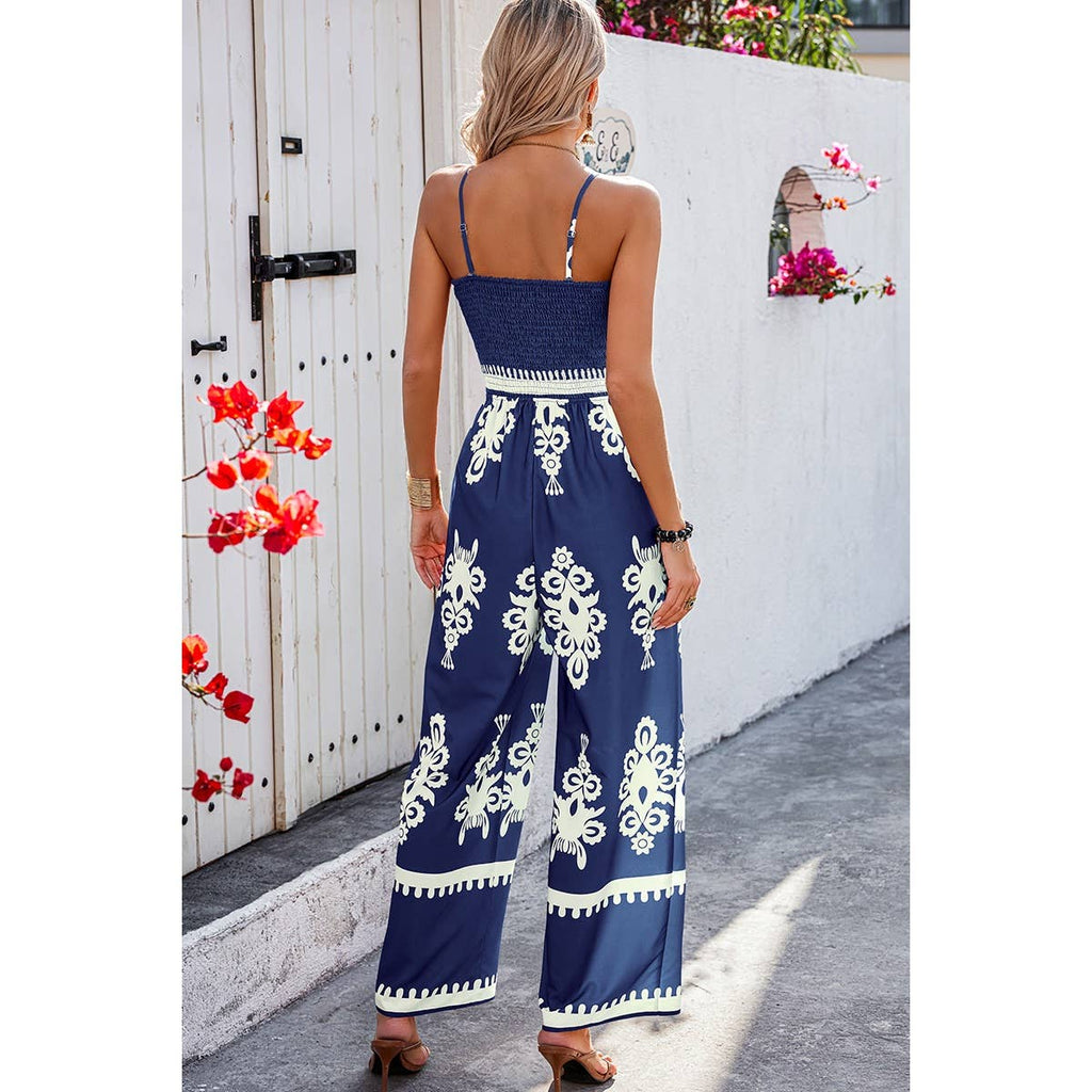 Off Shoulder High Waist Jumpsuit