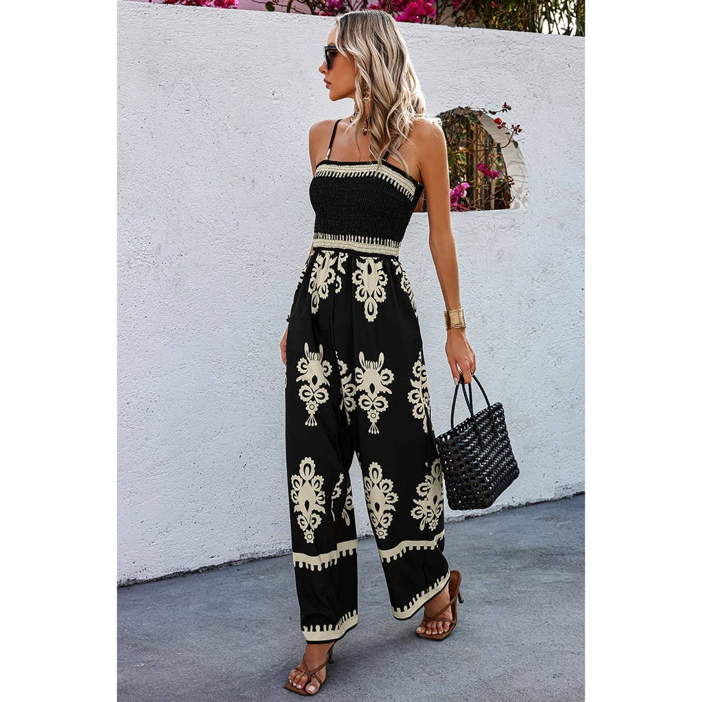 Off Shoulder High Waist Jumpsuit