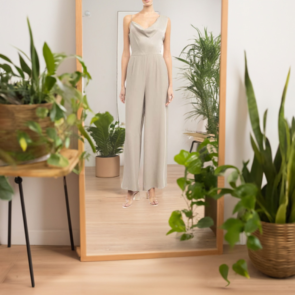 Drape Neck Jumpsuit
