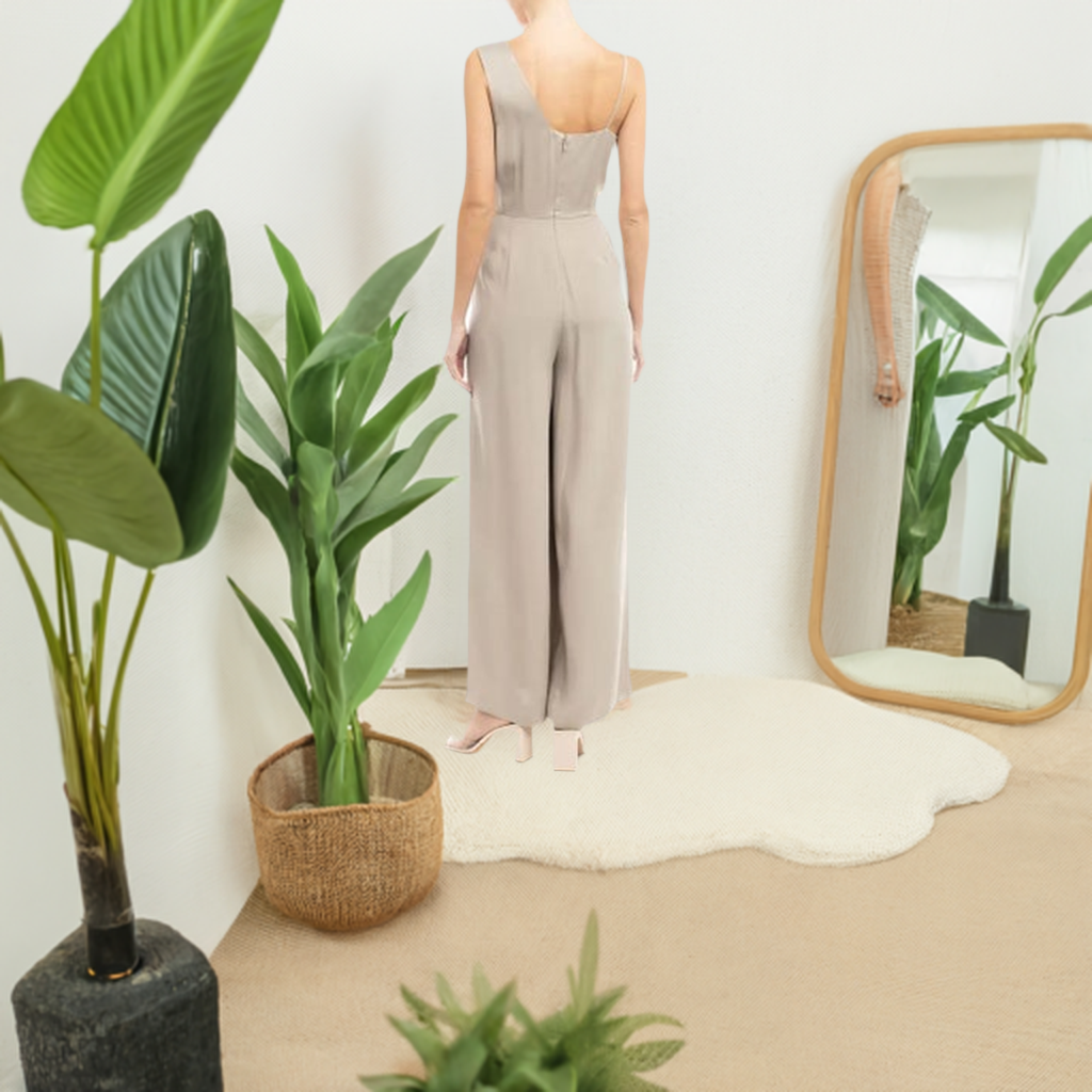 Drape Neck Jumpsuit
