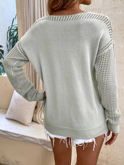 Hollow Out Sleeve Sweater