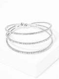 Rhinestone Triple Row Bracelet