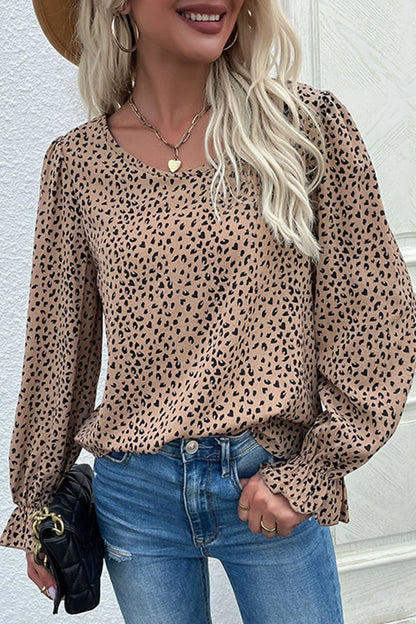 Leopard Print Blouse