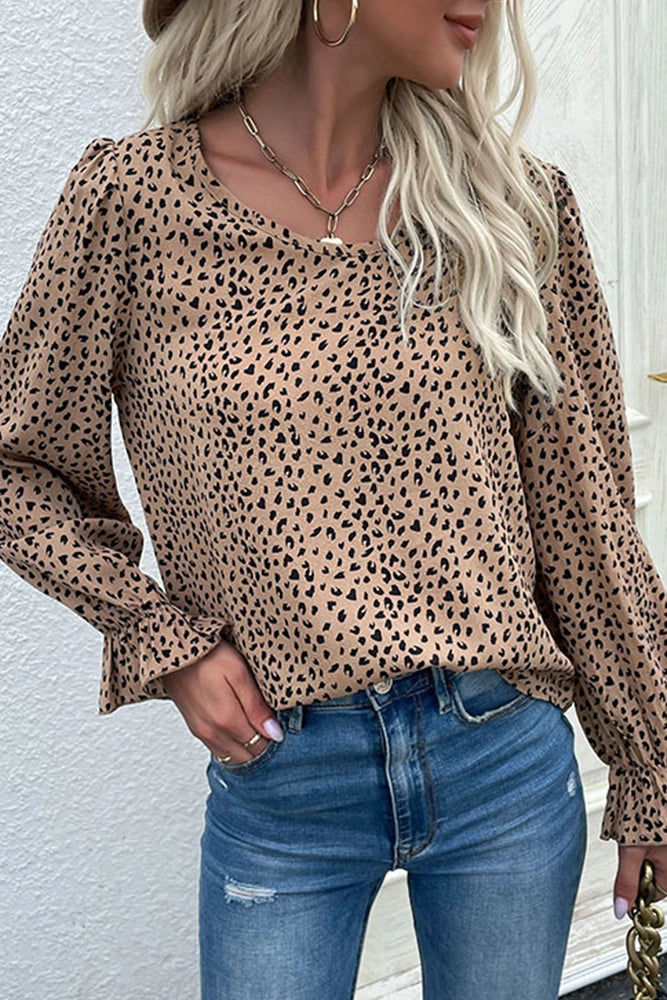 Leopard Print Blouse