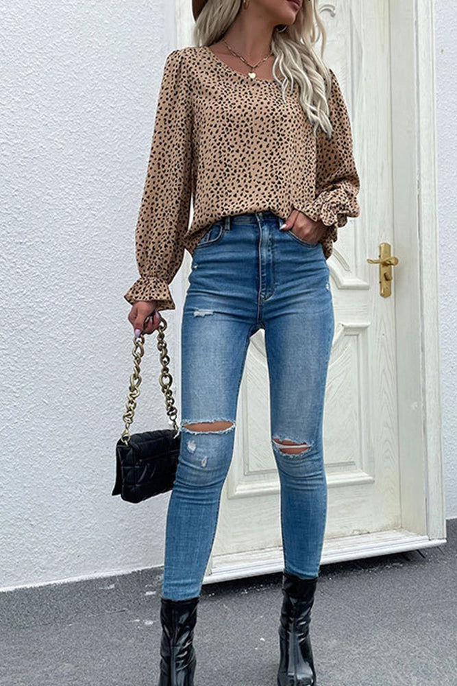 Leopard Print Blouse