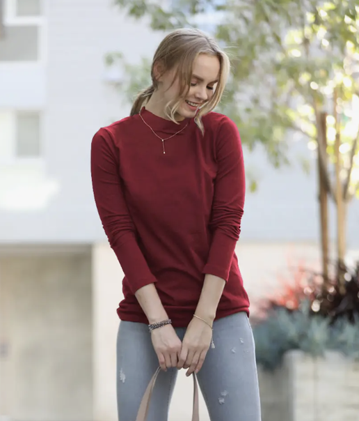 Slim Fit Stretch Cotton Top