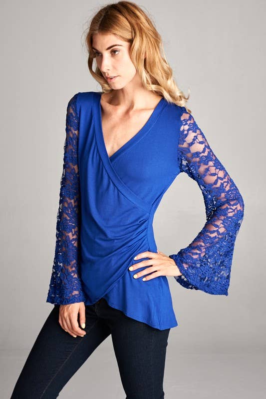 Lace Bell Sleeves Tunic