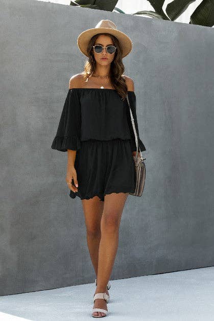 Off Shoulder Romper